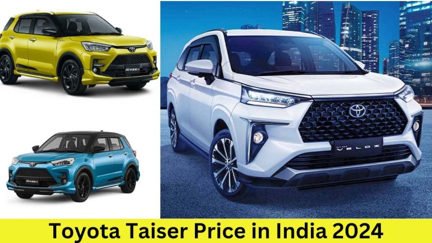 Toyota Taiser Price in India