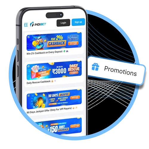 You can get all the bonuses in the Indibet app.