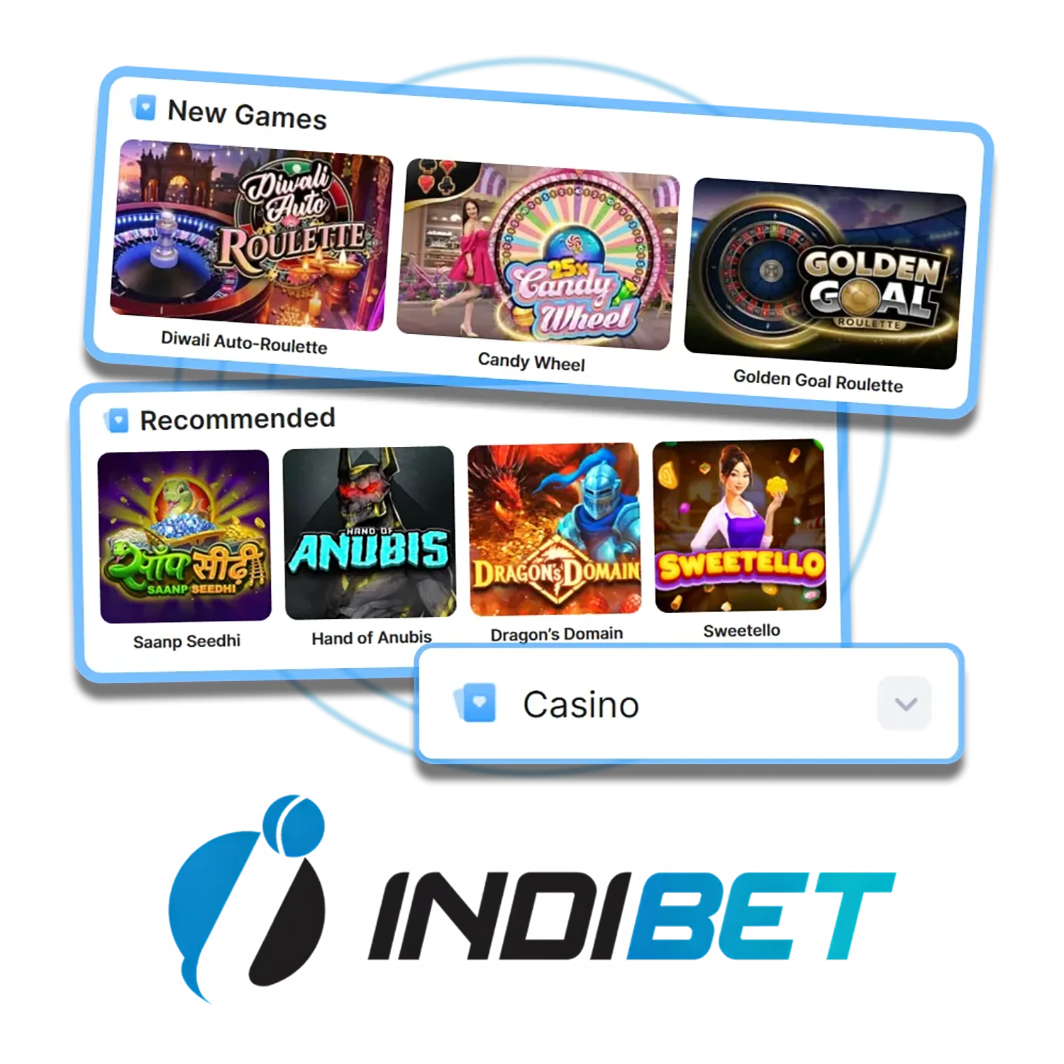 Indibet casino is the best available casino.